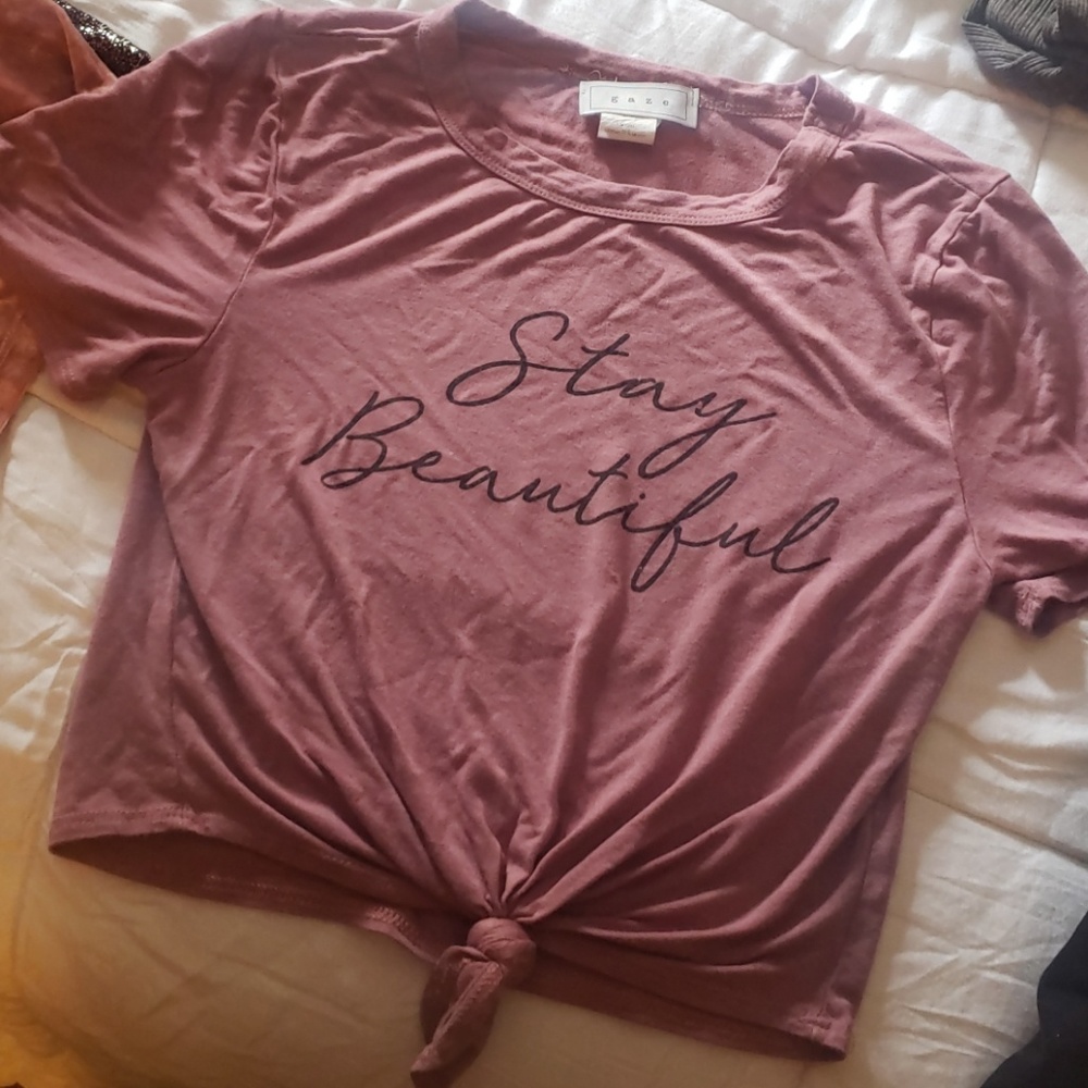 Cute logo crop top